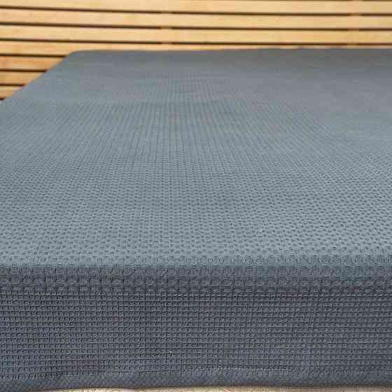 Простирадло-покривало вафельне GM TEXTILE 150х200см 220г/м2 (Сірий) Суми