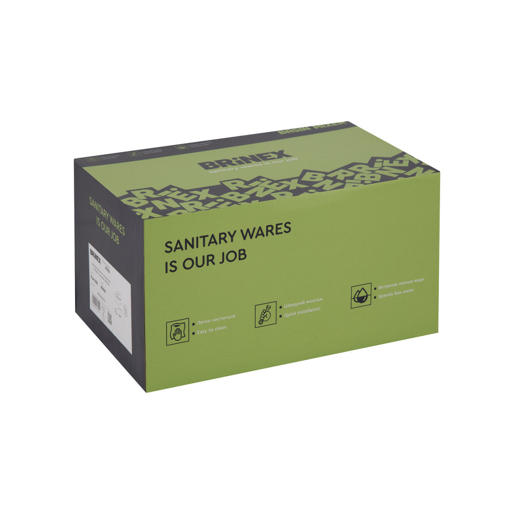 Змішувач для ванни Brinex Pure 006 з поворотним виливом (з душовим гарнітуром) Nickel BRIPUR006NKL Київ - фото 8