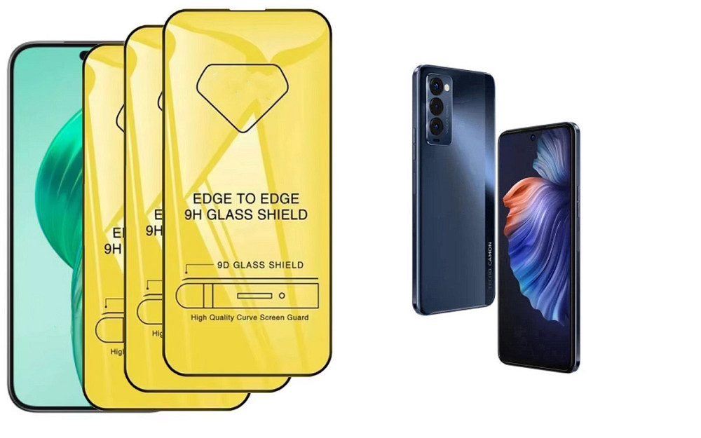 Защитное стекло DefenzoGlass для Tecno Camon 18 (CH6n), Camon 18p (CH7n) – двойная прочность Киев - изображение 1