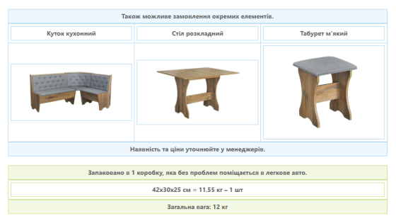 Три табуретки (комплект 3 шт) 35х35х44 см / МС - Дуб Сонома Львов