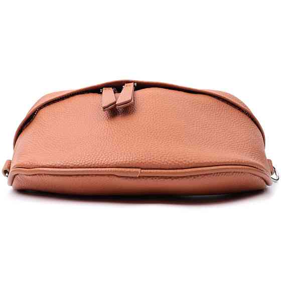 Стильна сумка жіноча через плече в класичному кольорі з натуральної шкіри Vintage 22658 Руда Київ