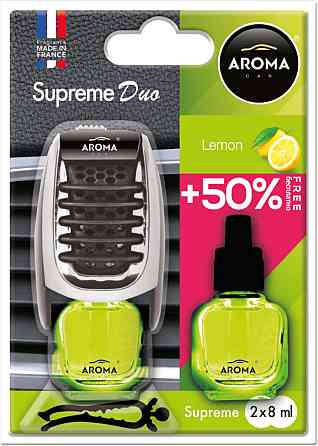 Ароматизатор Aroma Car Supreme Duo Slim Lemon рідкий 7мл Киев