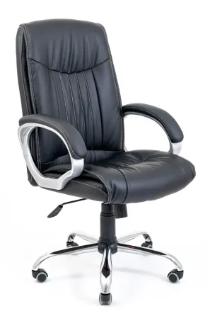 Офісне Крісло Керівника Richman Frankfurt Fly 2300 Хром М3 MultiBlock Чорний Київ