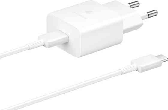 Мережевий зарядний пристрій Samsung 15W Power Adapter Type-C+Cable - White (EP-T1510XWEGEU) (6972209) Київ