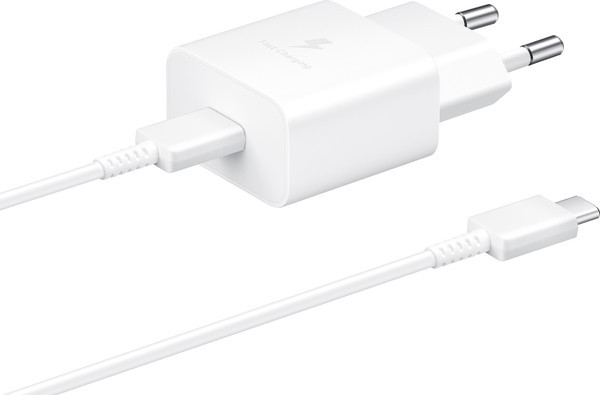 Сетевое зарядное устройство Samsung 15W Power Adapter Type-C+Cable - White (EP-T1510XWEGEU) (6972209) Киев - изображение 1