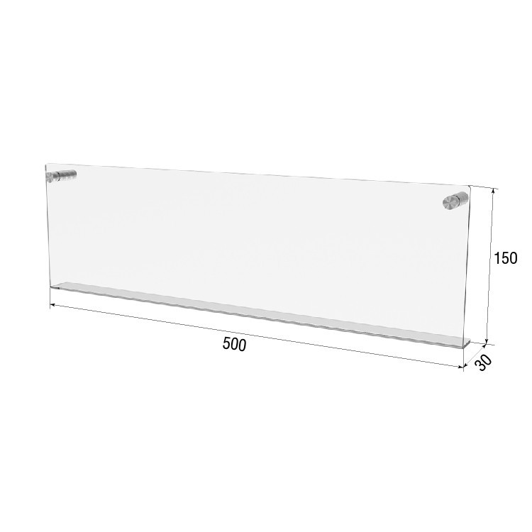 Полиця EKOSTAR настінна 500х150х30 Київ - фото 3