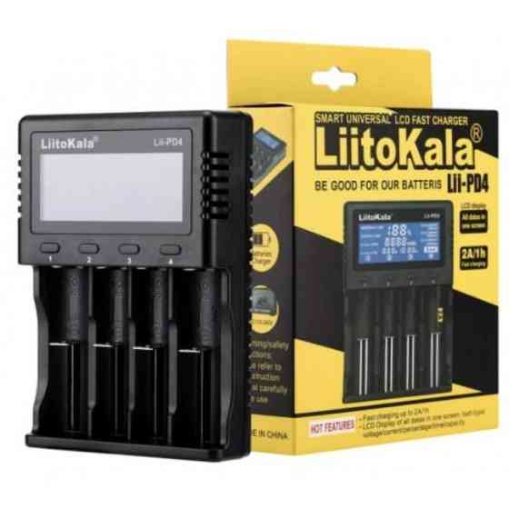 Универсальное зарядное устройство LiitoKala Lii PD4 АА, ААА,18650, 26650, 21700 Li-Ion c LCD (8901) от LiitoKala Одесса