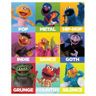 Міні-постер Seasame street 40 x 50 см Рівне