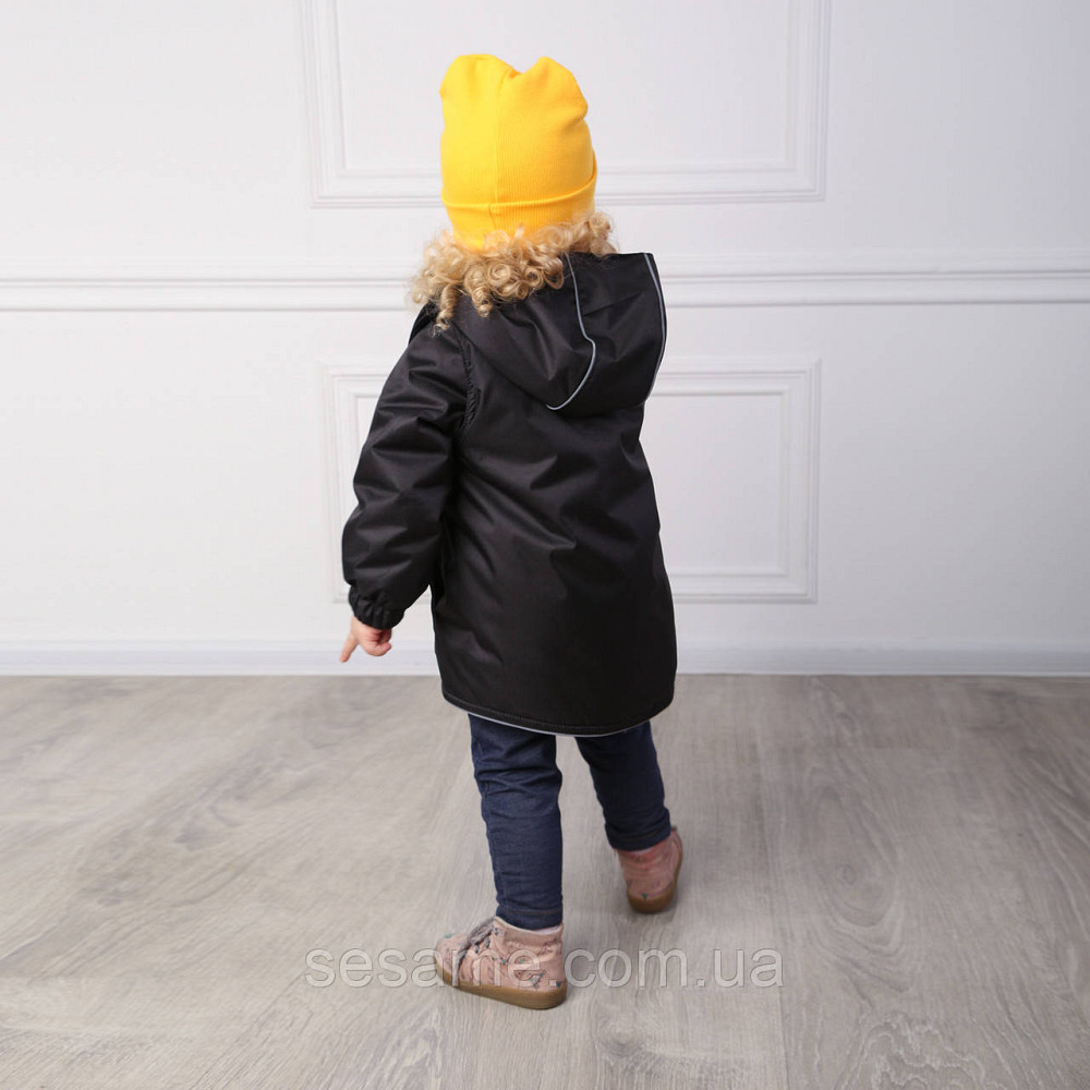 Дитяча Куртка-жилетка 2 в 1 демісезонна Чорна Харків - фото 3