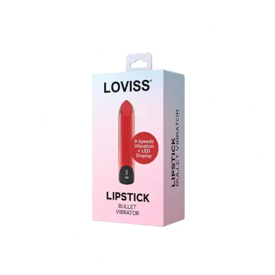 Віброкуля-помада Loviss Lipstick Bullet Vibrator, 9 режимів, перезаряджувана Львів