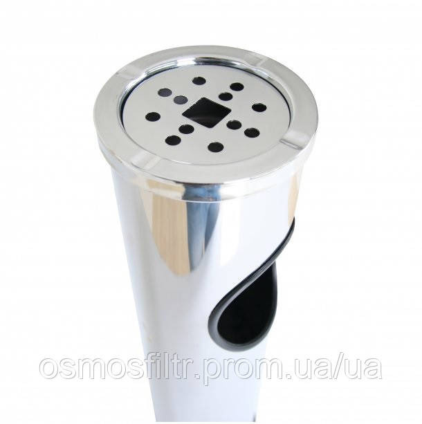 Пепельница Axentia 10.5л хромированная с урной черный металл д15 в57см (251195) Киев - изображение 2