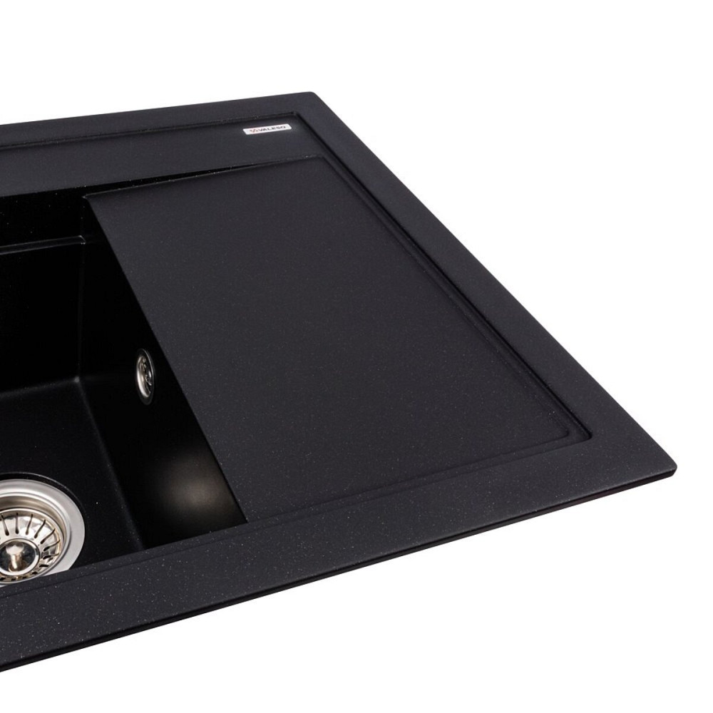 VALESO Гранітна мийка VALESO ATRUM 7950 матова Чорний металік Коломия - фото 14