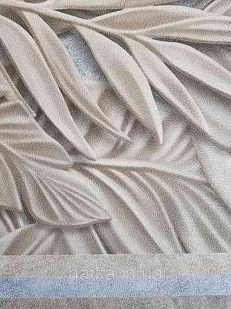 Шпалери метрові вінілові на флізеліні Sintra Vila листя гілки коричневі на сірому 533420 Київ