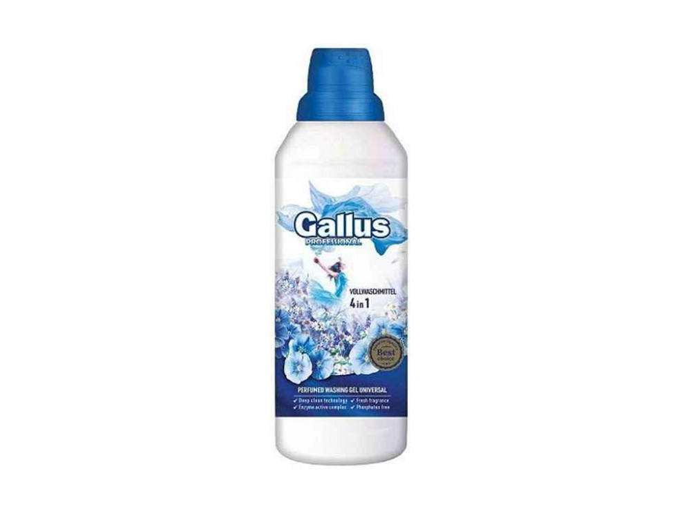 Гель для прання 1л Professional Concentrated 4в1 Univesal ТМ Gallus Київ - фото 1