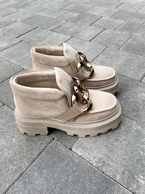 Marko Жіночі черевики DE MARKO бежеві замша натуральна весна-осінь 37р. 38р. (4799) Коломыя - изображение 3