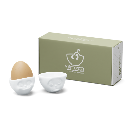 Набір з двох порцелянових підставок для яєць Tassen "Будь-ласка! та Ласий" Рівне