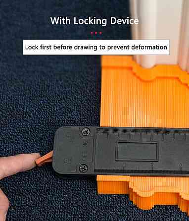 Контуромер,контурный шаблон,измеритель контура,шаблон линейка,вимірювач контуру 10 дюймов (10122111) Киев