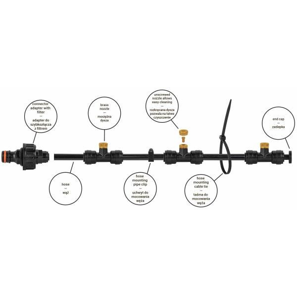Системи туманоутворення для саду 7,5м BLACK LINE BRADAS Польща Київ - фото 2