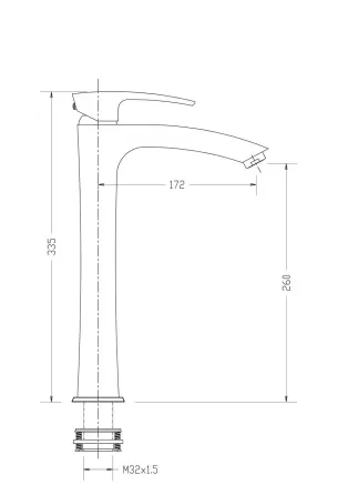 Смеситель для раковины высокий GAPPO G1007-18 белый/хром Киев