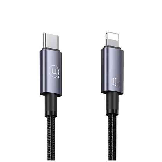 Кабель Type-C - Lightning Usams US-SJ679 30W Aluminum Alloy для швидкого заряджання та передачі даних -Sufeng Series tarnish Одеса