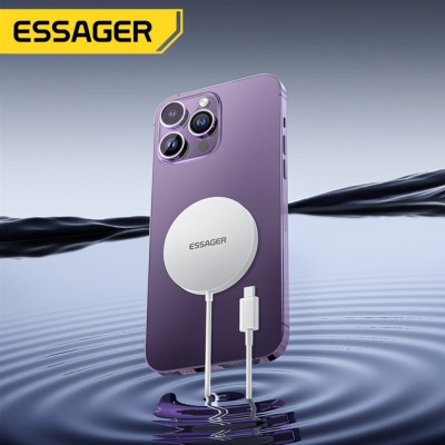 Зарядное устройство Essager 2-in-1 wireless charger 15W white (EWXCX-CF02-Z) Винница - изображение 3