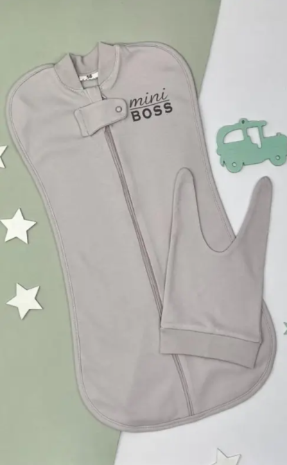 Комплект одежды для новорожденного мальчика 7 предметов + европелюшка Mini Boss размер 56 см Lari Серый Кривой Рог - изображение 3
