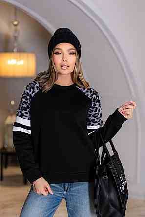 Теплий жіночий світшот "Today" | Норма Чорний, 42-44 Київ