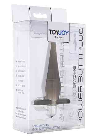 Анальний вібратор Toy Joy Power Buttplug сірий Sex Aura Київ