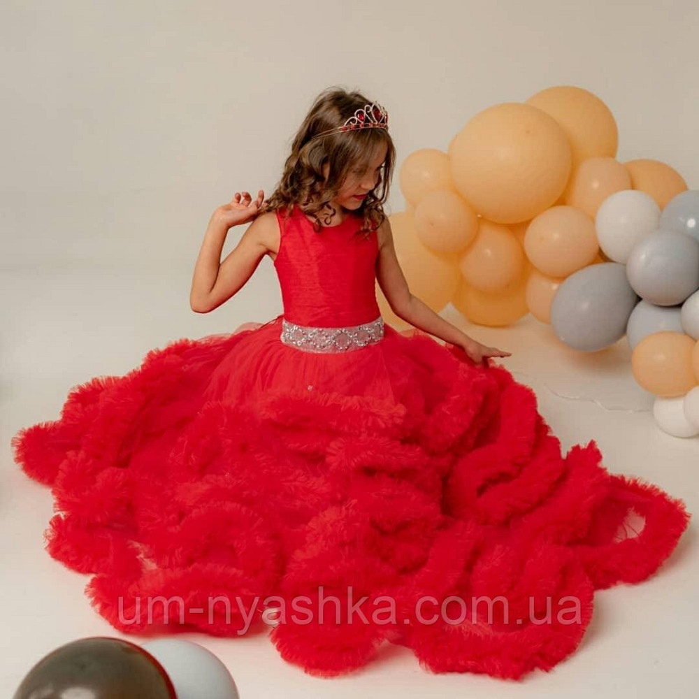 Пышное платье Облачко КРАСНОЕ на 4-6, 6-8, 9-10 лет Кривой Рог - изображение 6