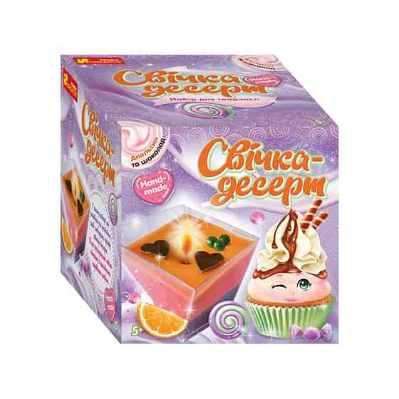 Гелева свічка-десерт "Тірамісу" 10100526 своїми руками Вінниця