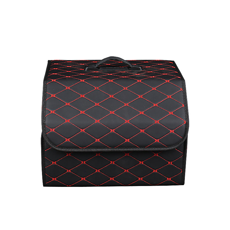 Автомобильный органайзер XY0-52 Black-Red компактный вместительный два отдела для хранения на магнитах с ручкой 40*31*29 см Київ - фото 1