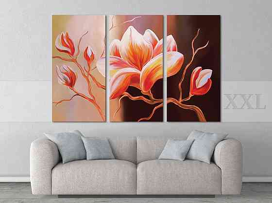 Модульна картина Абстракція Квіти Art-157_XXL Київ