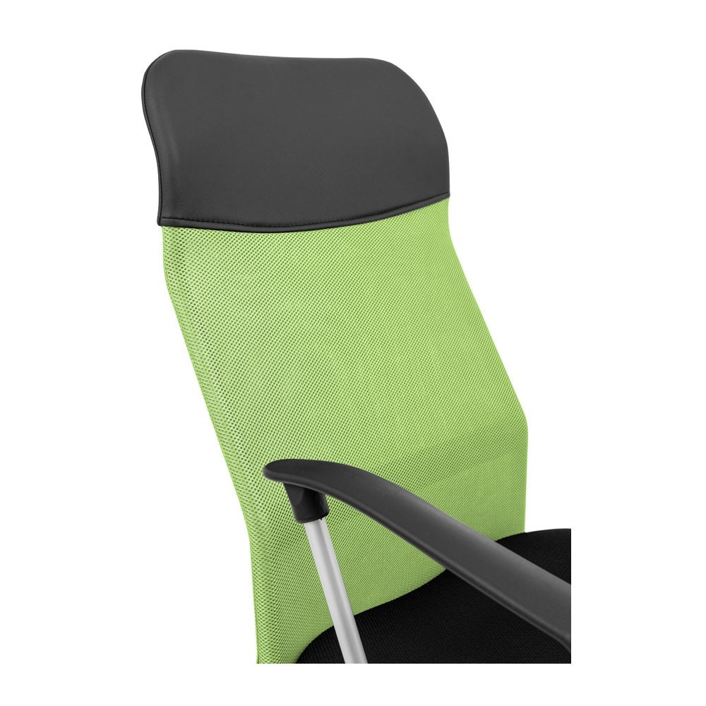 Офісне крісло керівника Ultra M1 Tilt Чорно-зелений Київ - фото 5