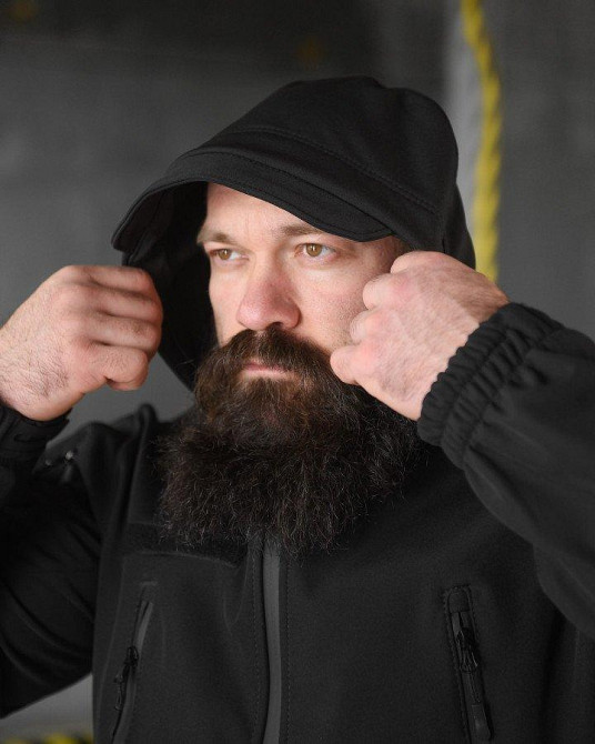 Весняна тактична куртка softshell masad чорна Одеса - фото 4