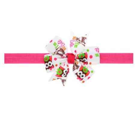 Детская повязка на голову с совами - размер банта 8см, размер универсальный (на резинке) Киев