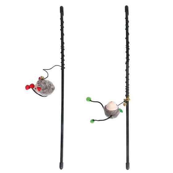 Flamingo Rod With Mouse ФЛАМІНГО вудка дражнилка з мишкою, іграшка для котів Київ
