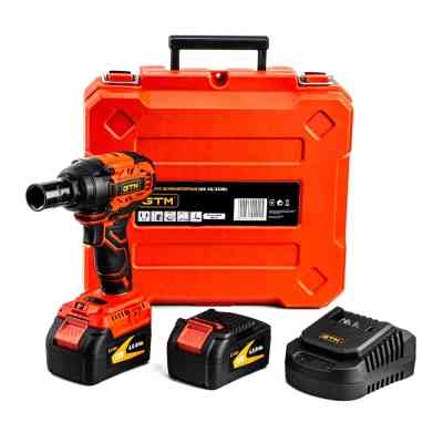 Гайковерт GTM IWC18/320BL, 18В, 320Нм, 1/2", 2x4Ah, кейс (IWC18/320BL) Винница