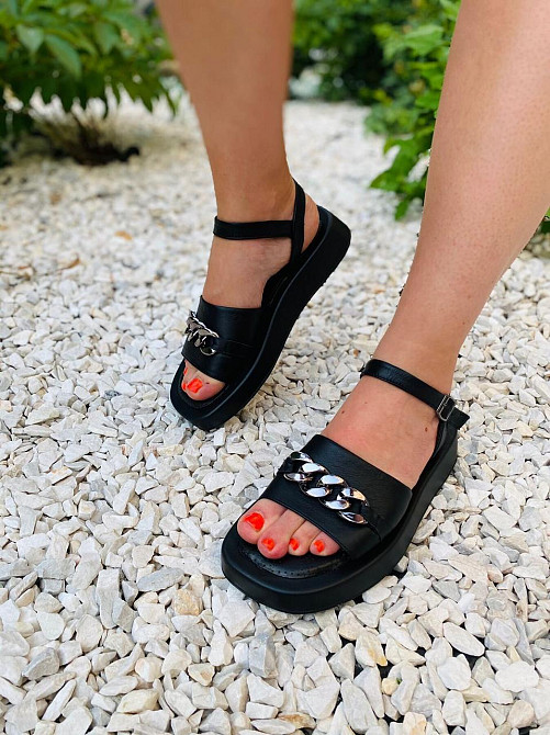 Asti Босоніжки жіночі ASTI P06 чорні (літо, шкіра натуральна) (4431) Коломыя - изображение 9