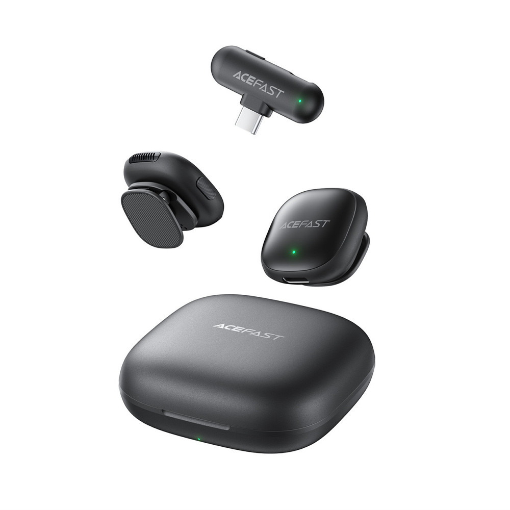 Беспроводная микрофонная система ACEFAST R1 dual-mic (Type-C) Black Одесса - изображение 6