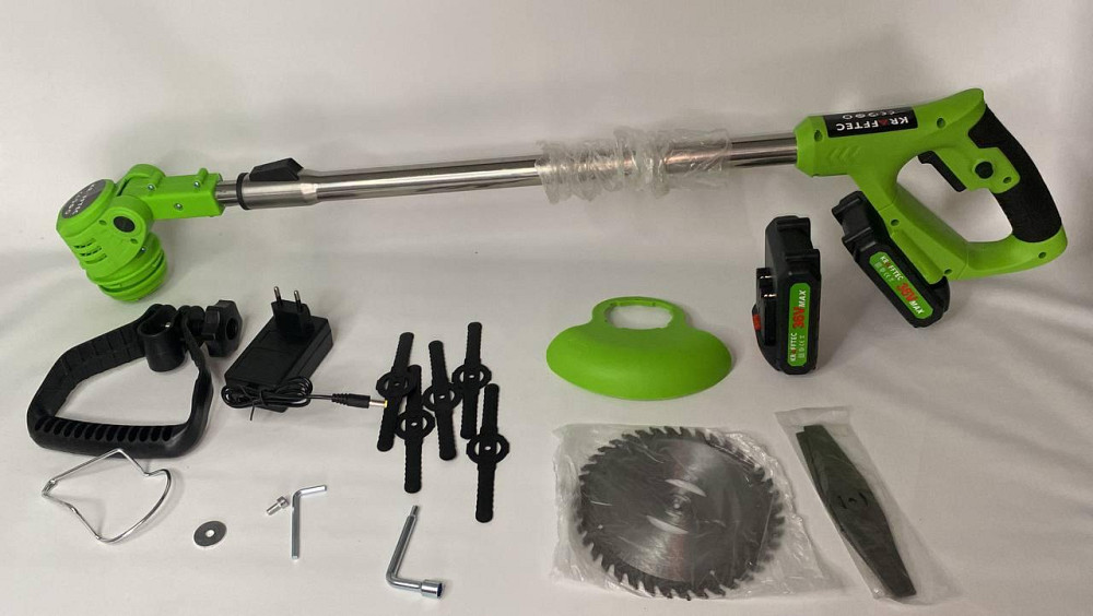 Тример для трави та кущів акумуляторний Krafftec AZ-144 Одеса - фото 10