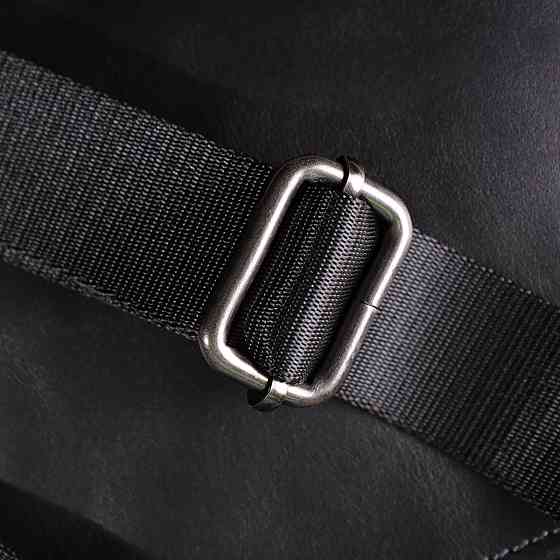 Стильная и практичная мужская сумка на плечо из натуральной гладкой кожи Черный (SHVIGEL) Киев