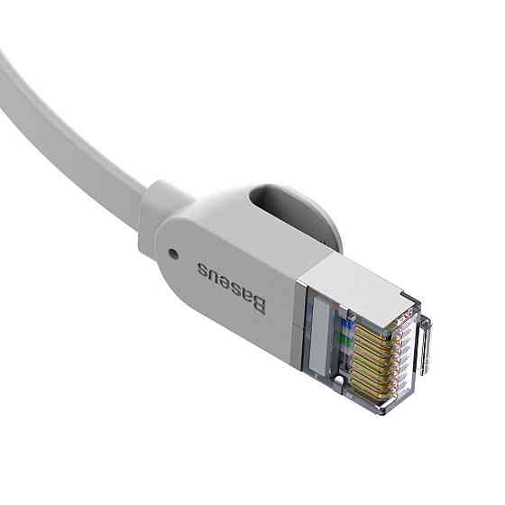 Патч-корд Baseus мережевий кабель Ethernet Cat6 RJ 45 Gigabit Network PCWL-D0G (Сірий, 5м, Плоский) Миколаїв
