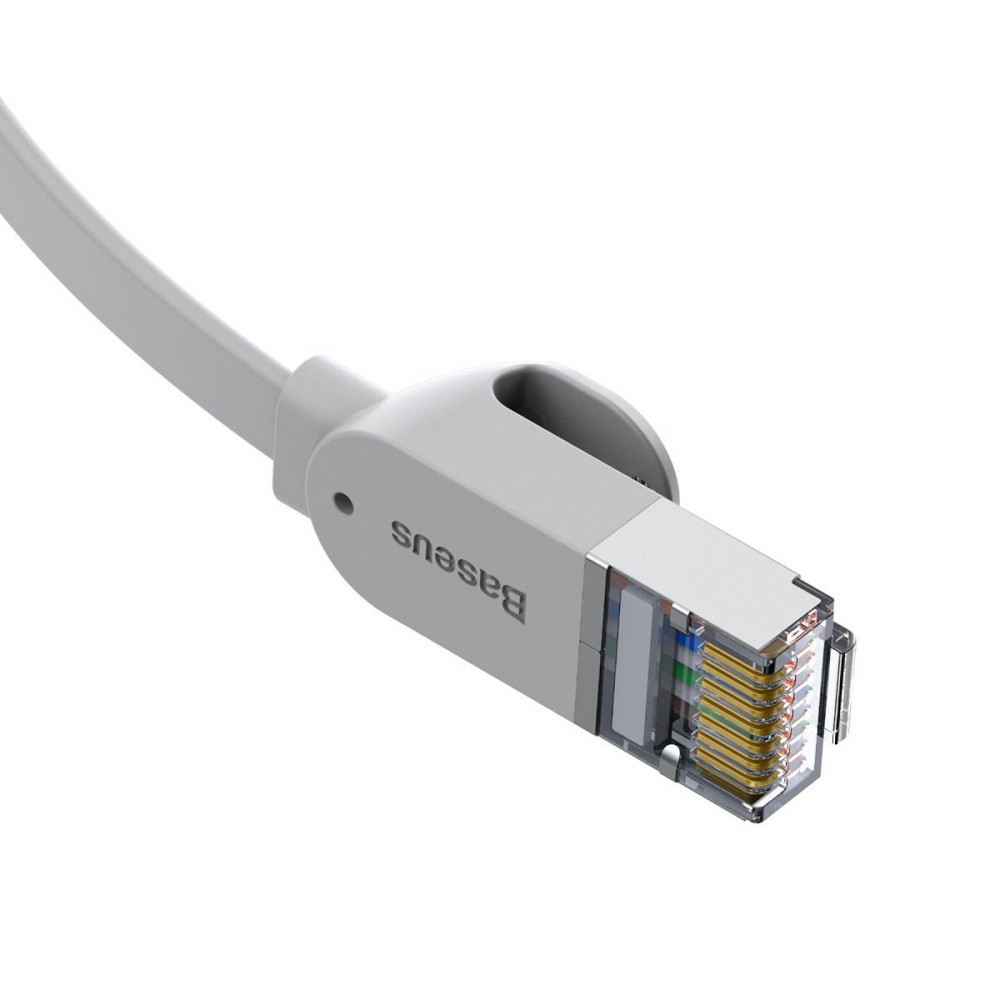 Патч-корд Baseus мережевий кабель Ethernet Cat6 RJ 45 Gigabit Network PCWL-D0G (Сірий, 5м, Плоский) Миколаїв - фото 3