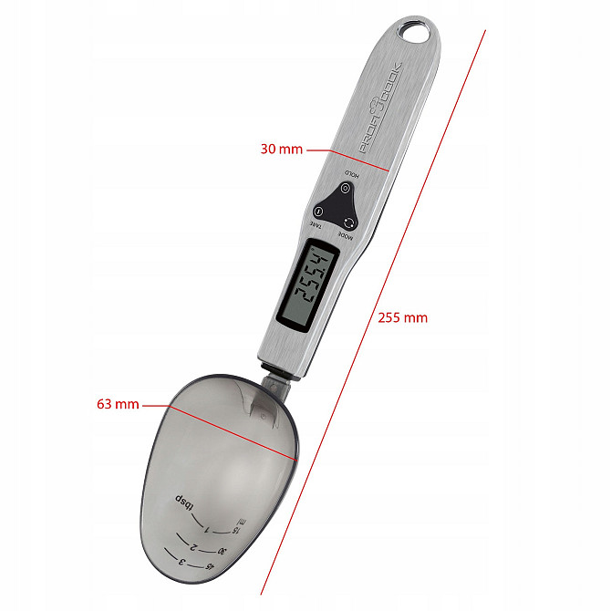 Цифровые весы ложка с ЖК-дисплеем Profi Cook (1214) Нововолынск - изображение 6