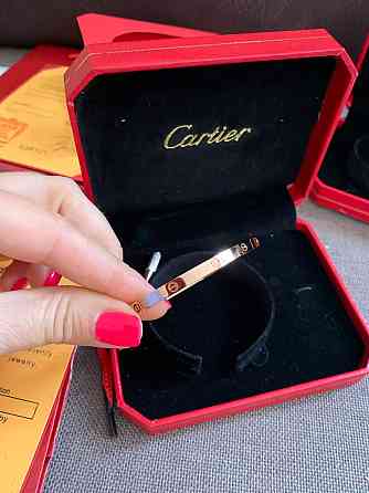 Cartier браслет love з викруткою лимонне золото в мішечку / Cartier браслет Одеса