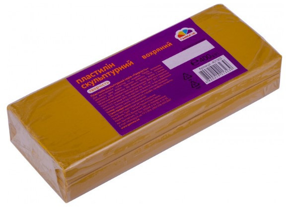 Пластилін "Гамма Нововолинськ" "Скульптурний" "Творчість" вохряний 400гр. 401303, шт Київ - фото 1