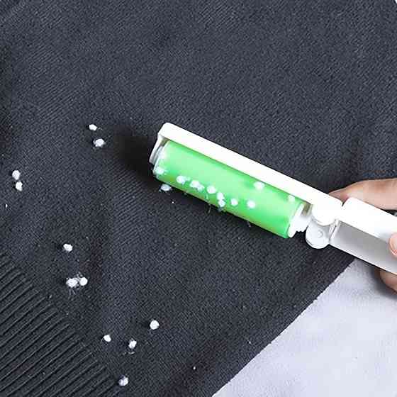 Валик силиконовый для чистки одежды от шерсти,многоразовый,липкий ролик, липучка для удаления волос и шерсти зелёный Кам'янець-Подільський