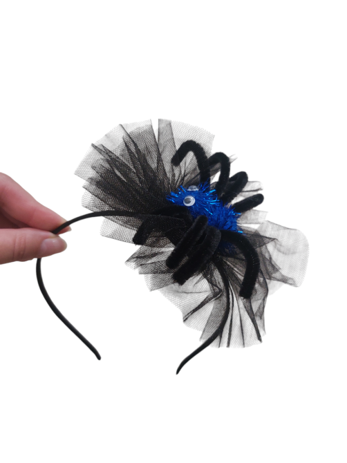 Обруч на Хэллоуин на голову Паук one size черно-синий Киев - изображение 1