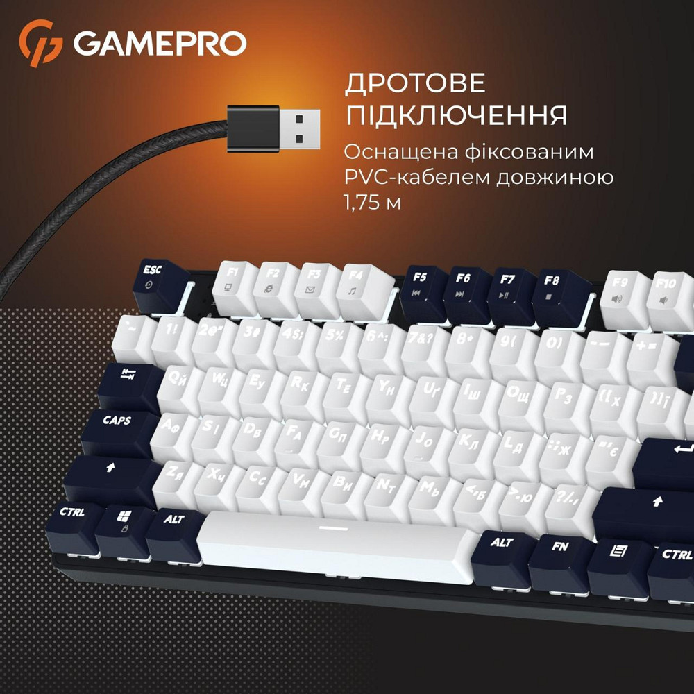 Клавиатура GamePro Genesis Metallic MK110B Outemu Red Swithes USB Black ( 14435 ) Харків - фото 8