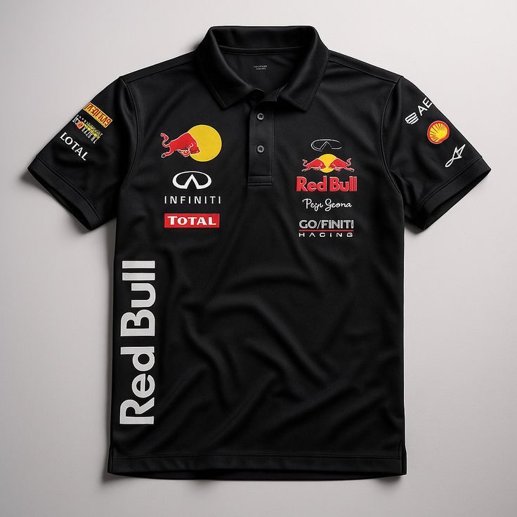 Поло в стиле Racing Red Bull с принтами Motorsport Красный, XXL Черновцы - изображение 1